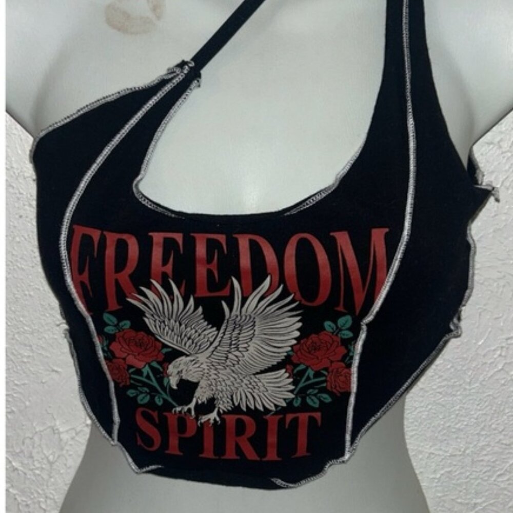 🖤 2 for $7 one shoulder crop top